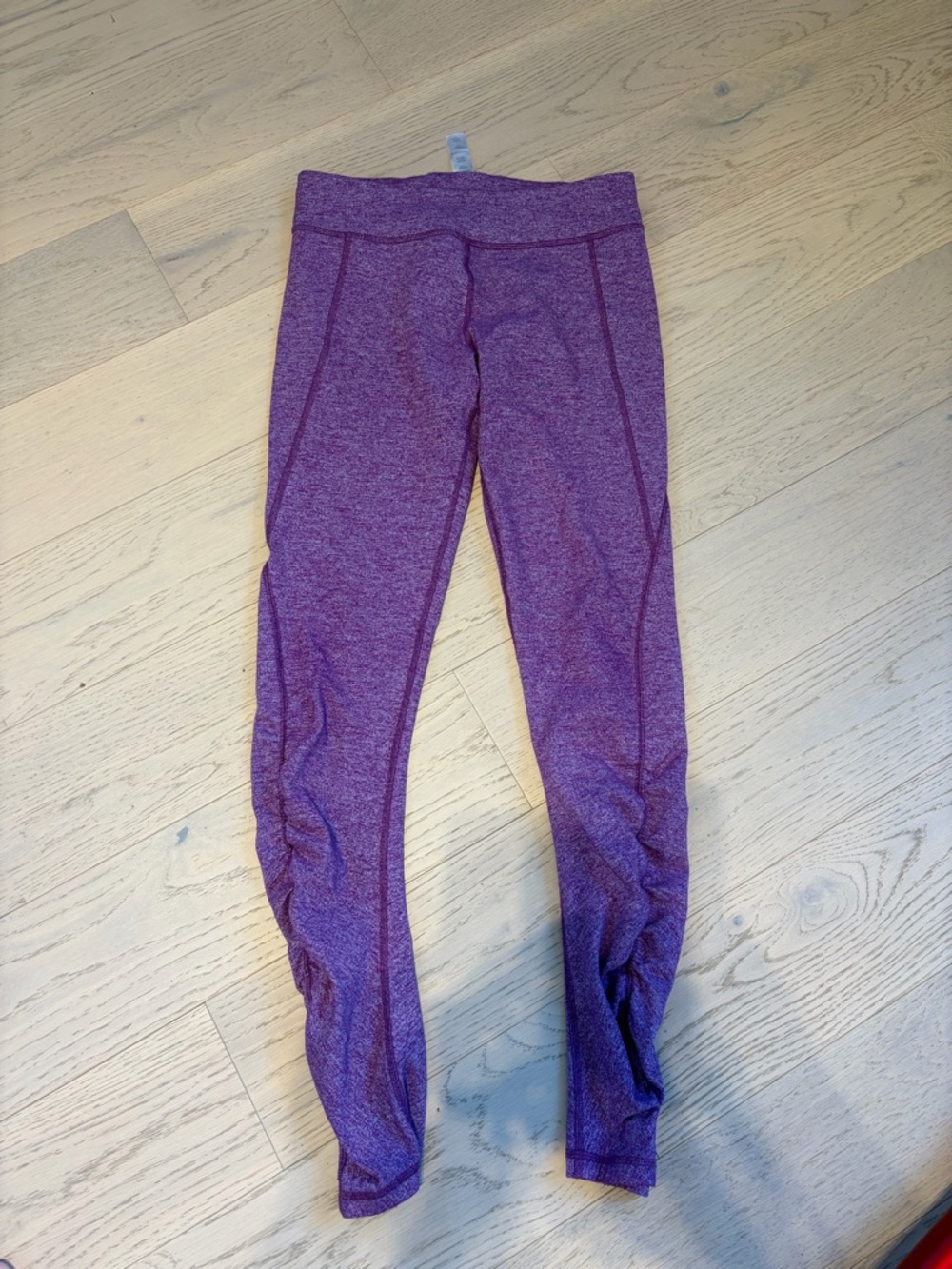 Ivivva Girls Purple Ruched Athletic Leggings